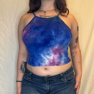 Tye Dye Halter Crop Top